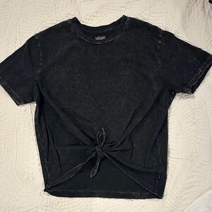 Vans Charcoal Tie-Front Tee